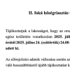 II. fokú hőségriasztás